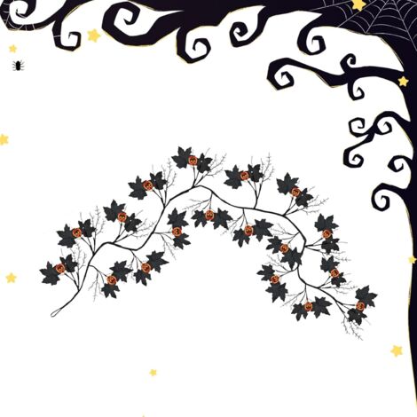 Lampe de branche de vigne d'Halloween - 54 LED - Guirlande