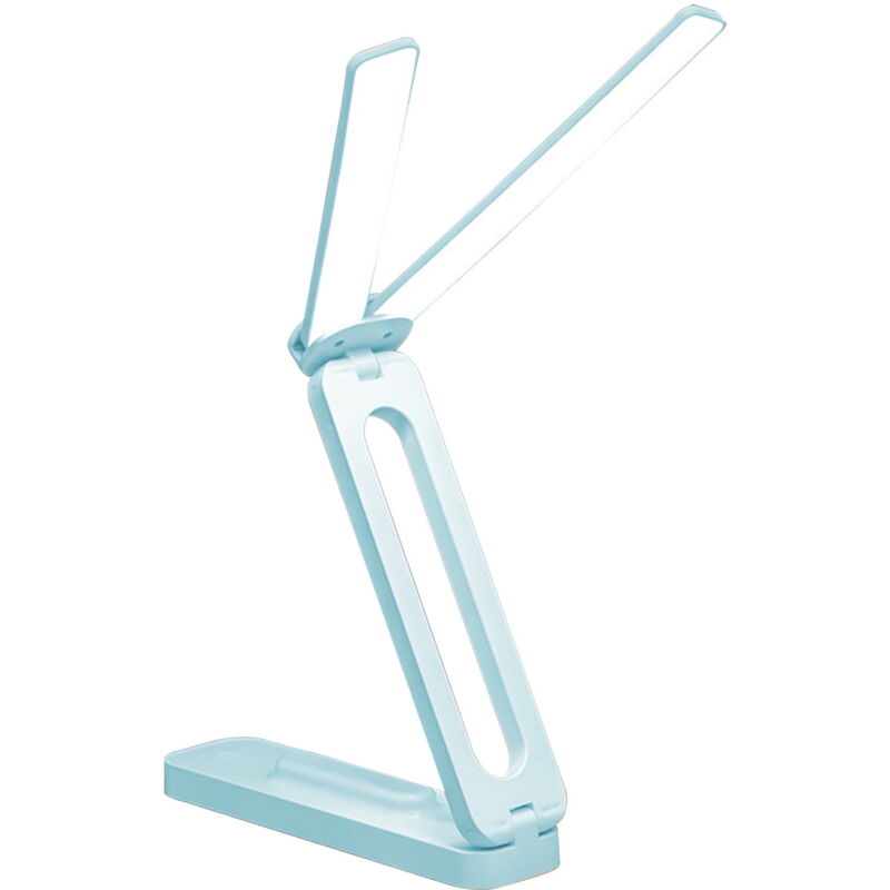 Lampe de bureau 2 en 1, lampe de bureau avec bras flexible, 3 modes de couleur à intensité variable, double usage de charge et de branchement, lampes