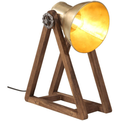 Lampe de bureau 25 W laiton antique 30x17x40 cm E27