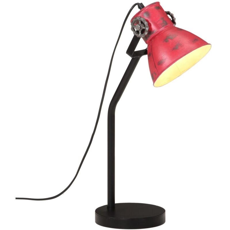 Vidaxl - Lampe de bureau 25 w rouge délavé 17x17x60 cm E27