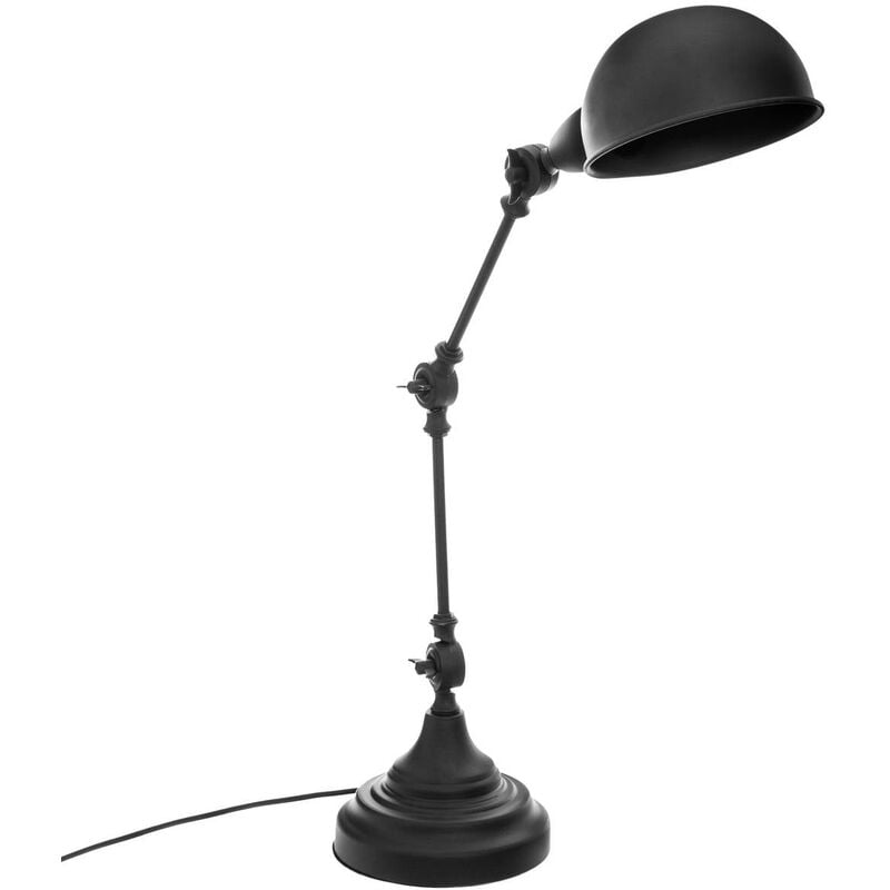 Atmosphera - Lampe Basalt métal noir H55cm créateur d'intérieur