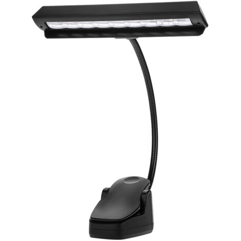 Lampe de bureau à clip 9 LED flexible pour lecture portable