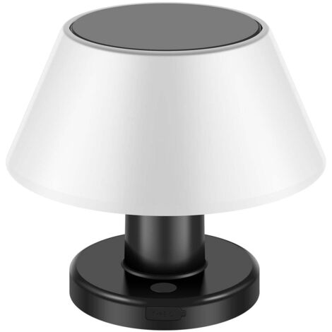 Lampe de bureau à énergie solaireUSBCharge,IP65Conception étanche et sans fil, adaptée aux patios, jardins, chambres, salons, etc.