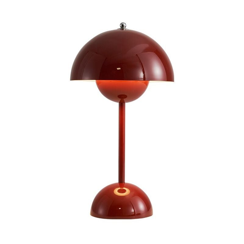 Crea - Lampe de bureau à led en forme de champignon, bouton de fleur, rechargeable, trois lumières, réglable, économie d'énergie, pour la maison