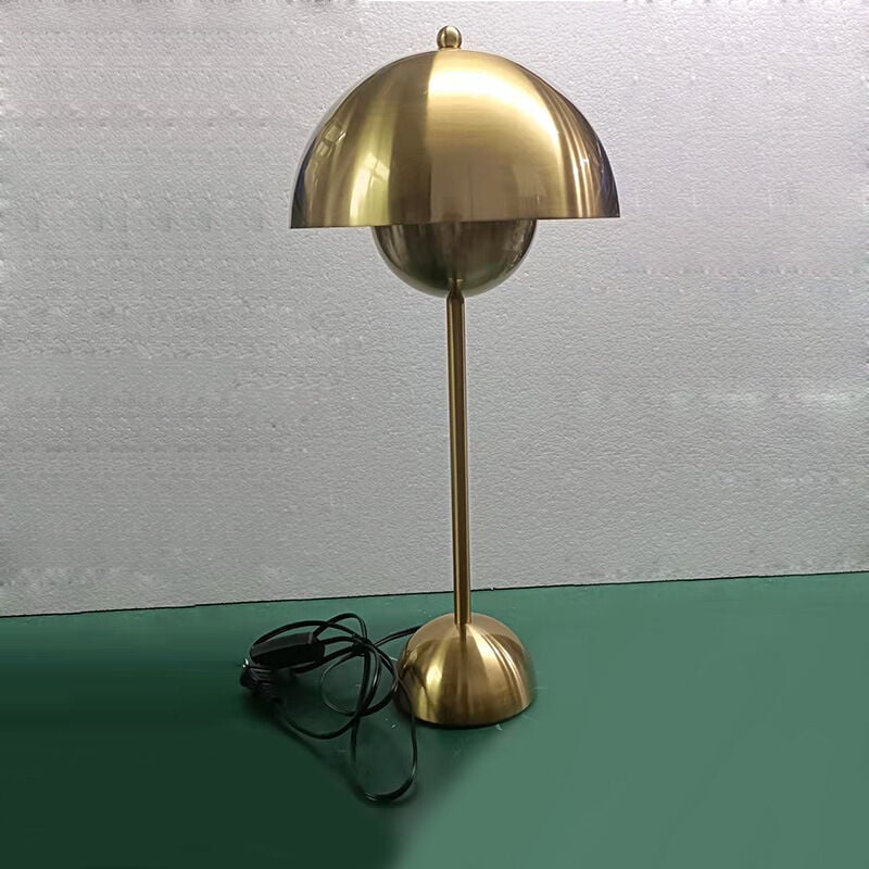 Crea - Lampe de bureau à led en forme de champignon, bouton de fleur, rechargeable, trois lumières, réglable, économie d'énergie, pour la maison
