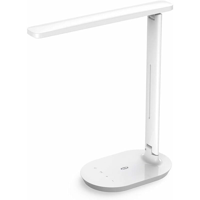 Fei Yu - Lampe de Bureau à led, Lampe de Table avec 3 Niveaux de Luminosité et 3 Modes de Couleurs Réglable, Lampe de Chevet à Commande Tactile pour