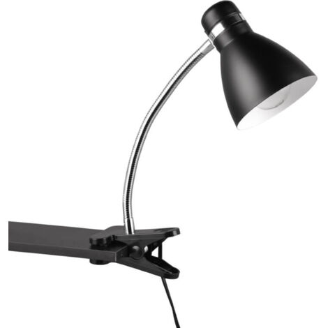 Lampe de bureau à pince classique noir E27 Harvey RL