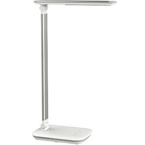 Lampe de bureau aluminium./co.blanc H.425mm avec socle LED MAUL