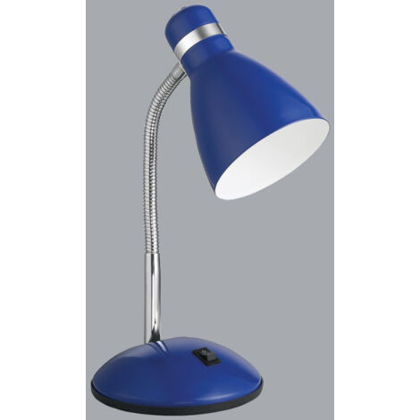 Lampe bureau grise orientable Ampoule LED 3W Socle pivotant vide poche  porte crayon