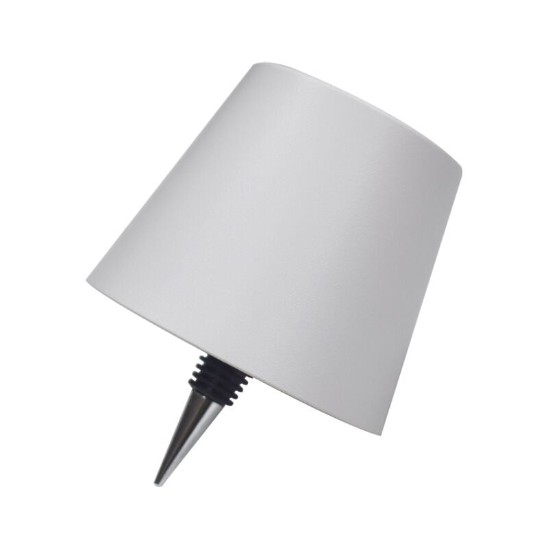 Crea - Lampe de bureau led d'ambiance avec chargeur et prise bouteille - Blanc