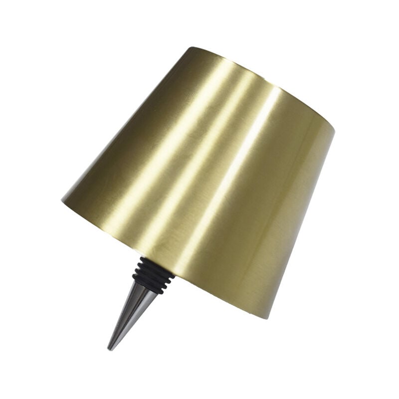 Crea - Lampe de bureau led d'ambiance avec chargeur et prise bouteille - Or