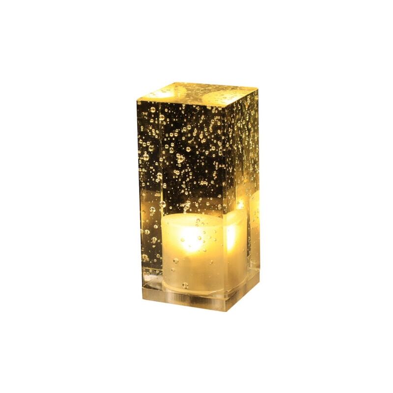 SNQ - Lampe de bureau de bar, lampe en cristal rechargeable à led, ambiance ktv de restaurant créative et personnalisée, lampe de chevet, petite