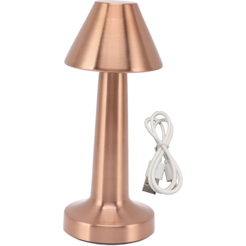 Prenfle - Jeffergarden Lampe de table led 3W 3 couleurs gradation continue usb rechargeable sans fil led lampe de chevet or rose