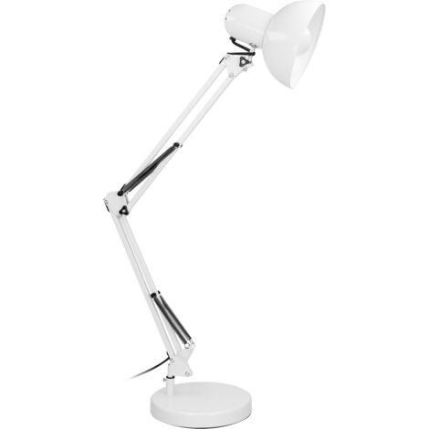Lampe de bureau DEON max. 60W acier blanc réglable ADVITI ORNO
