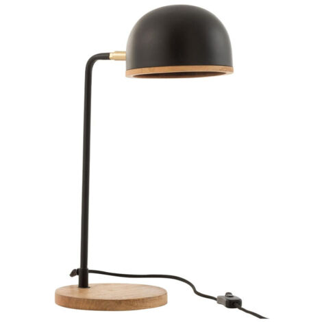Lampe de Bureau Design en Métal "Evy" 48cm Noir
