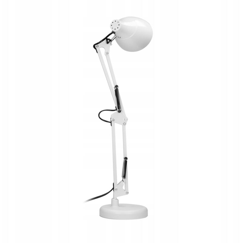Virone Lampe de bureau DIAN - Blanche - Design élégant - Hauteur 73 cm - Fonction pratique