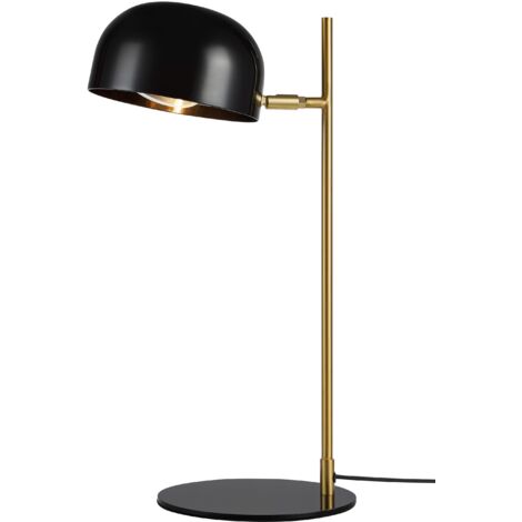 Lampe de bureau e14 25w noir et laiton - markslojd - pose 53136767 53136767 53136767 53136767
