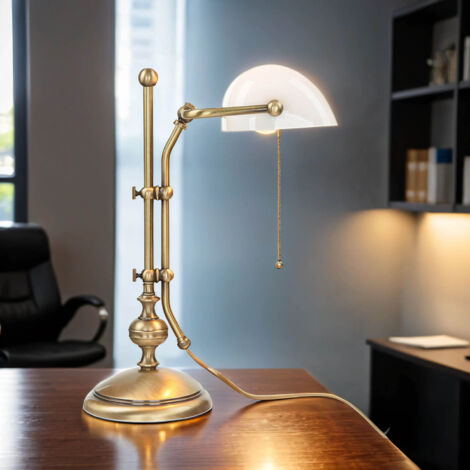 Acclaim Lighting Lampe de table Wave II, avec abat-jour en lin latte
