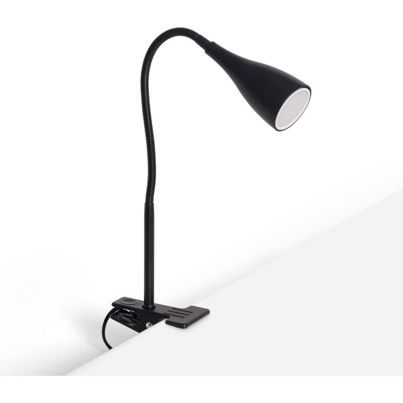 Ledkia - Lampe de Bureau Flex Métal Dandy avec Pince Noir