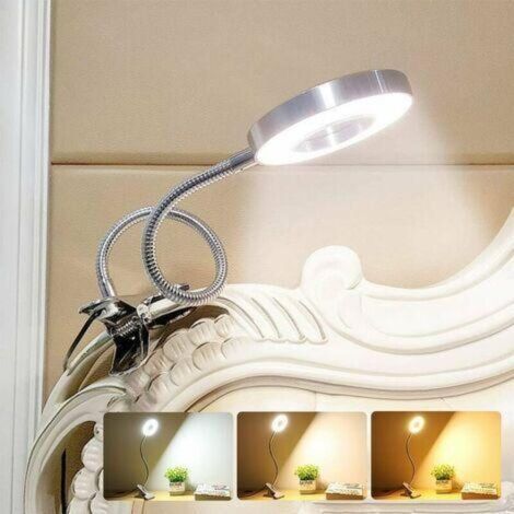 Lampe de bureau flexible à intensité variable, luminosité/La température de couleur est réglable.3Différents modes d'éclairage