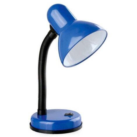 Lampe de bureau flexible bleue