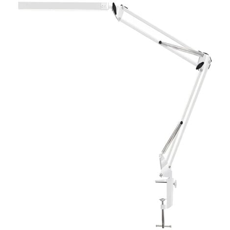 FVBJD Lampe de Bureau LED, à intensité variable, 14W Lampe de Table Architecte Pliable avec Pince, 10 Niveaux de Luminosité X 3 Modes de Couleur，Protection des Yeux, pour la lecture, le travail，5V/2A CE Ada