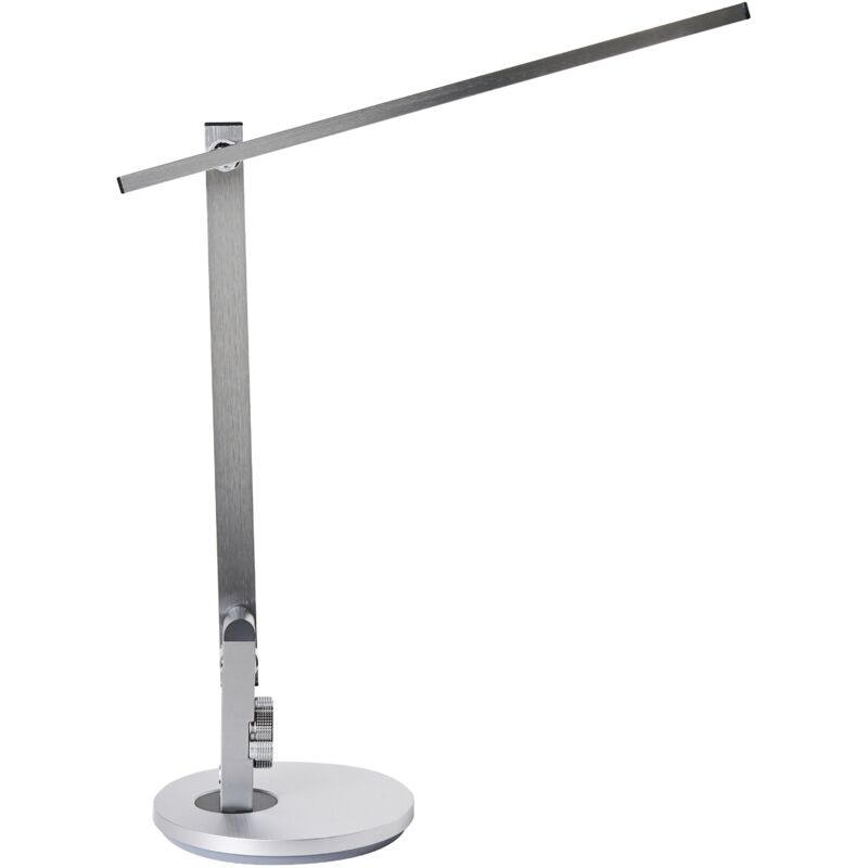 Lampe de Bureau LED avec Bras Réglable et Pivotant Variateur 10 Modes Minuterie Argentée Cetus