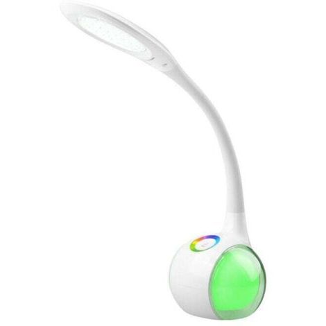 Lampe de bureau LED blanche, multicolore et sensible