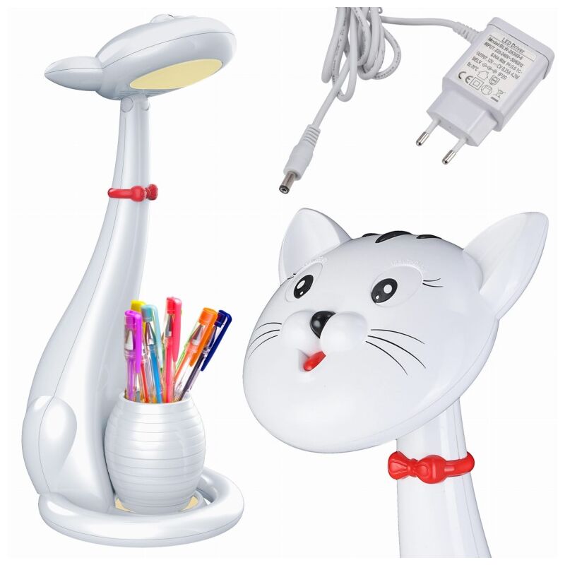Lampe de bureau LED chaton