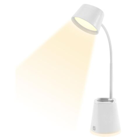 Lampe de Bureau LED Col de Cygne Tactile Protection Yeux Lecture