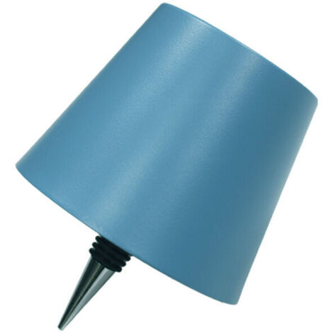 Lampe de bureau LED d'ambiance avec chargeur et porte-bouteille - Bleu
