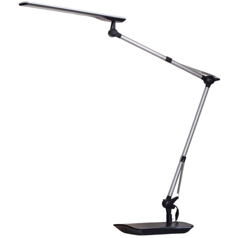 LED Lampe a poser à intensité variable 'Felipe' pour bureau - blanc, noir, gris aluminium