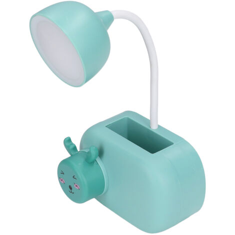 Lampe de Bureau LED Flexible avec Bras Réglable, Lumière Douce pour Étude et Chambre, Design Cerf Élégant Bleu