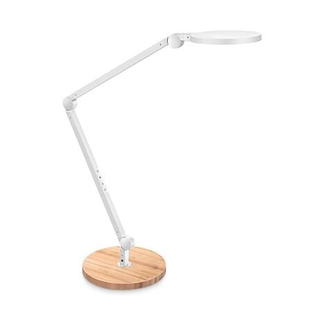 Lampe de bureau ajustable blanche vintage 45 cm