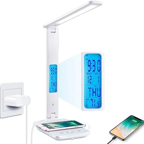 Lampe de bureau LED Avec chargeur sans fil de téléphone V-TAC 5W