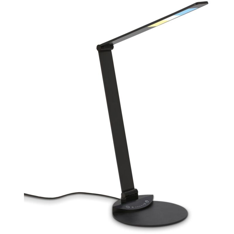 Lampe de bureau led, lampe de bureau pivotante, tactile, cct, dimmable, argent e, 6W Briloner Lampe de bureau led, lampe de bureau pivotante, tactile, cct, dimmable, argent e, 6W Briloner