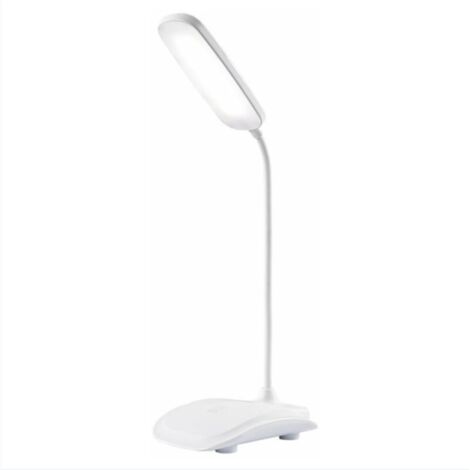 Lampe de Bureau Led, Lampe de Chevet avec Câble USB, Contrôle Tactile, 3 Niveaux de Luminosité Réglables, Protection des Yeux, 360 Flexible, Lampe de Bureau pour Lecture, Travail, étude