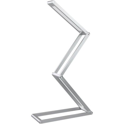 Lampe de bureau LED, lampe de chevet, lampe de table pliante en aluminium sans fil