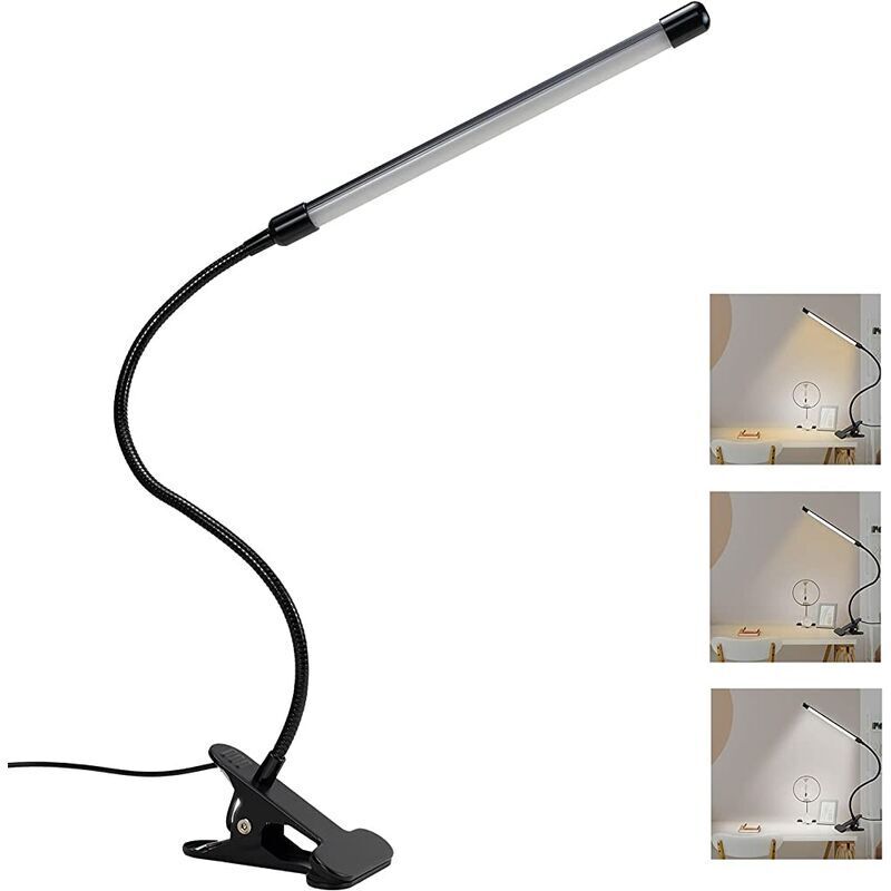 VURAHOME - Lampe de Bureau LED Lampe Pince Clip
