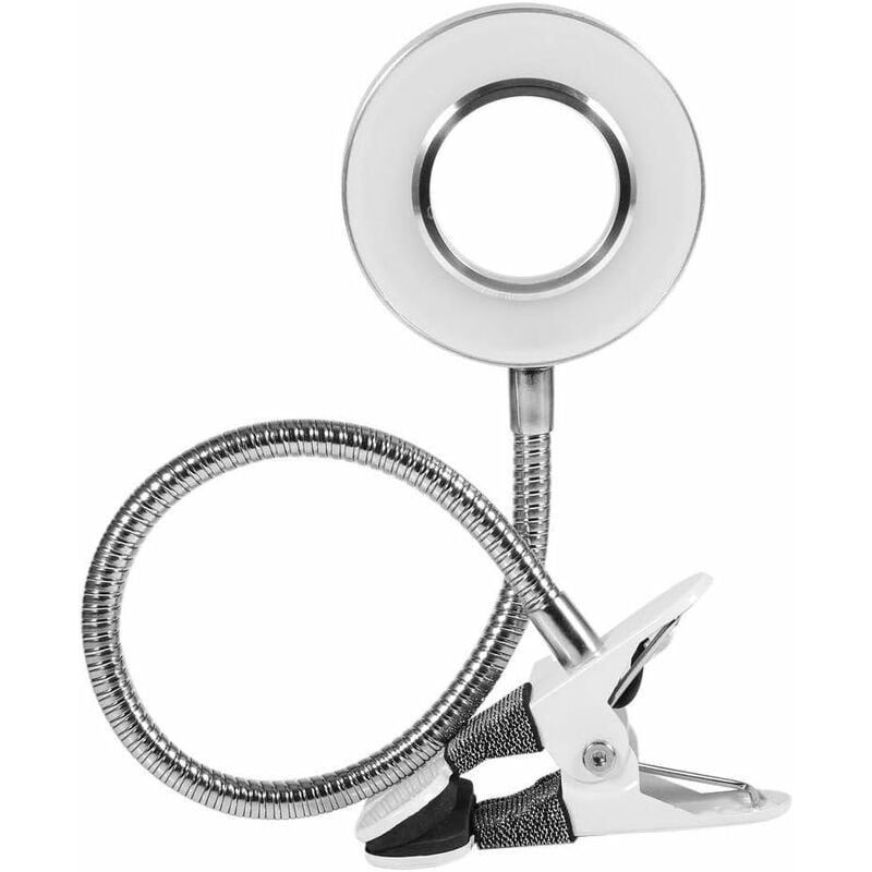Aougo - Lampe de bureau à led, lampes de table usb polyvalentes avec pince, lampe de lecture de beauté maquillage pour le dortoir de