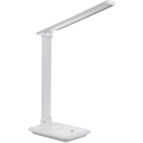 Lampe de bureau LED Maclean MCE614W à intensité variable, pliable et réglable, 9 W, IP20, 3 000 K, 4 500 K, 6 500 K