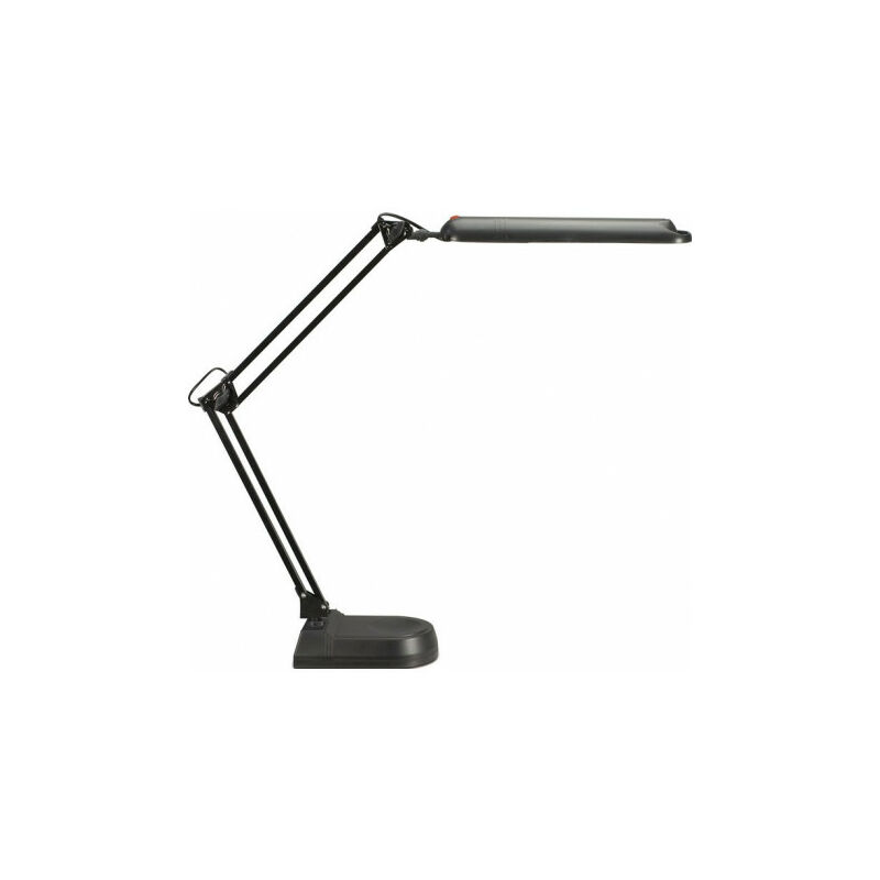 Lampe de bureau métal/plastique noir hauteur maxi. 450 mm pied avec led