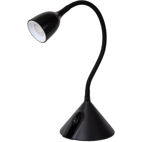 Lampe de bureau LED noire réglable 3,2W Milo Lucide