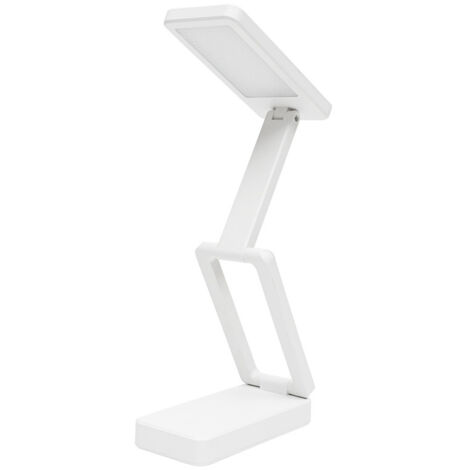 Lampe de bureau LED, pliable, 3000 mAh, tactile, sans fil, à intensité variable, avec 3 modes d'éclairage, lampe de chevet, alimentée par batterie, rechargeable par USB, lampe de bureau pour chambre à
