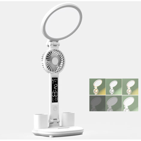 Lampe de bureau LED pliable, protection des yeux pour l'étude en dortoir, rechargeable par USB, lampe de chevet pliable