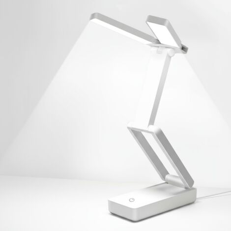 Lampe de Bureau LED Rechargeable avec Autonomie de 48 Heures, Luminosité Réglable et Design Pliable - EINNENFFER - Idéale pour Études et Lecture de Nuit, Câble Type-C Inclus