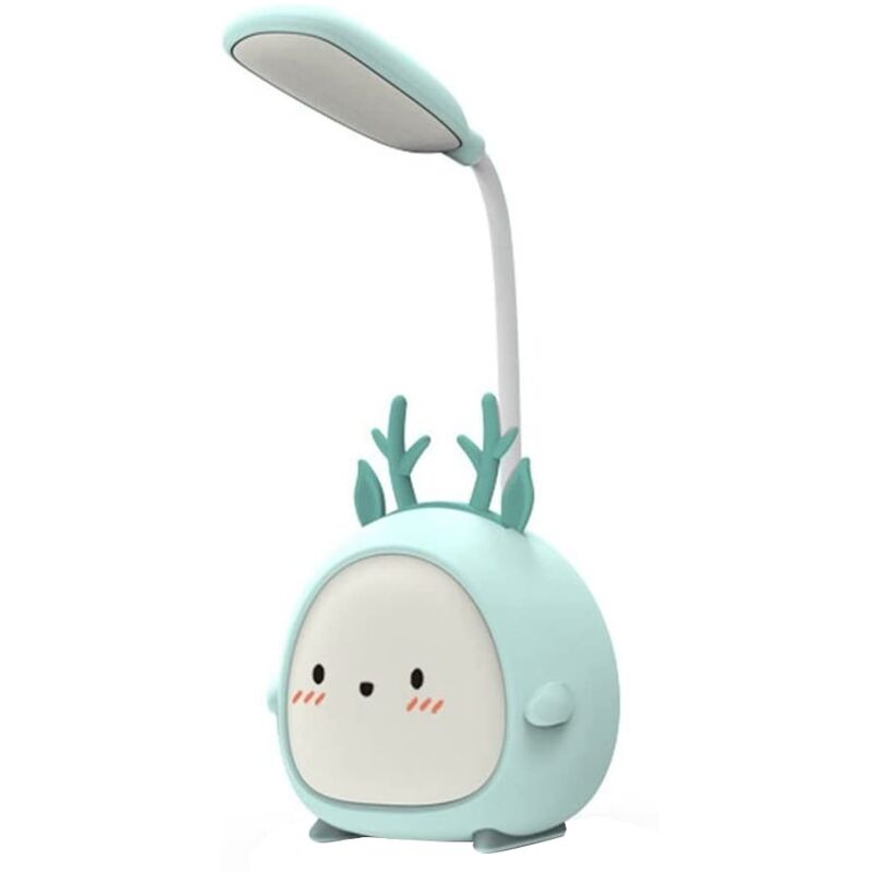 Lampe de bureau, led, rechargeable par usb, portable, verte