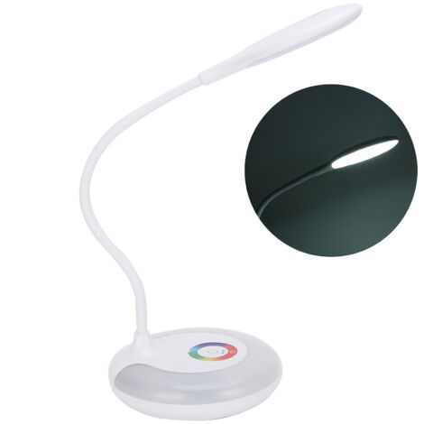 Lampe de Bureau LED Rechargeable Tactile, Lumière d'Appoint Réglable pour Étude, Protège les Yeux, Accessoire de Bureau Moderne