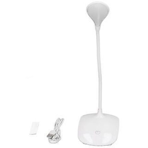Lampe de bureau LED tactile, alimentée par USB et piles, 3 modes d'éclairage, angle flexible, idéale pour les chambres d'enfants, d'étudiants et de dortoirs.