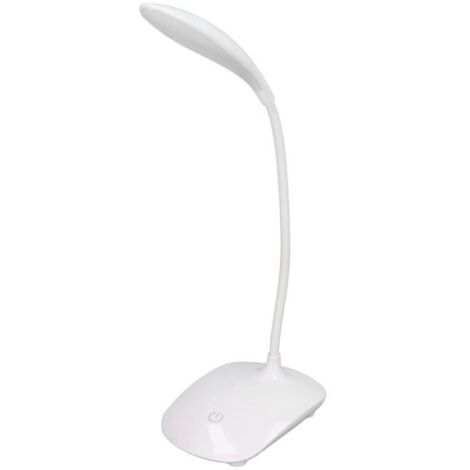 Lampe de bureau LED USB rechargeable, commande tactile, 3 modes d'éclairage, angle réglable.